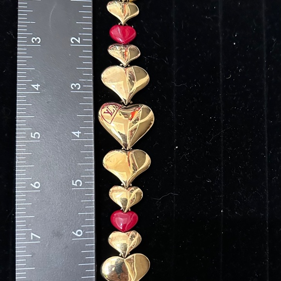 Authentic Louis Vuitton Heart Gold Plated Bracelet - Picture 3 of 7